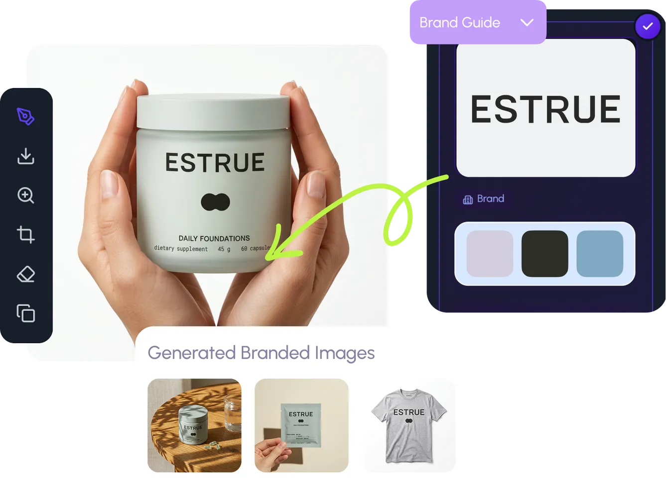 Brand exploration with moodboards and style references