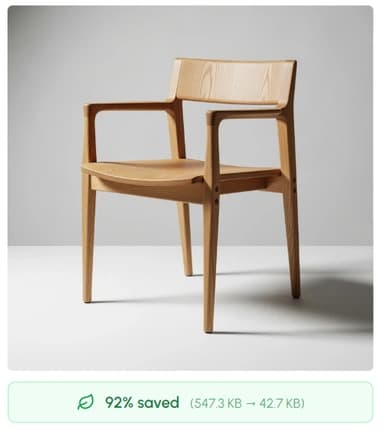 Image optimizer resizing and converting images