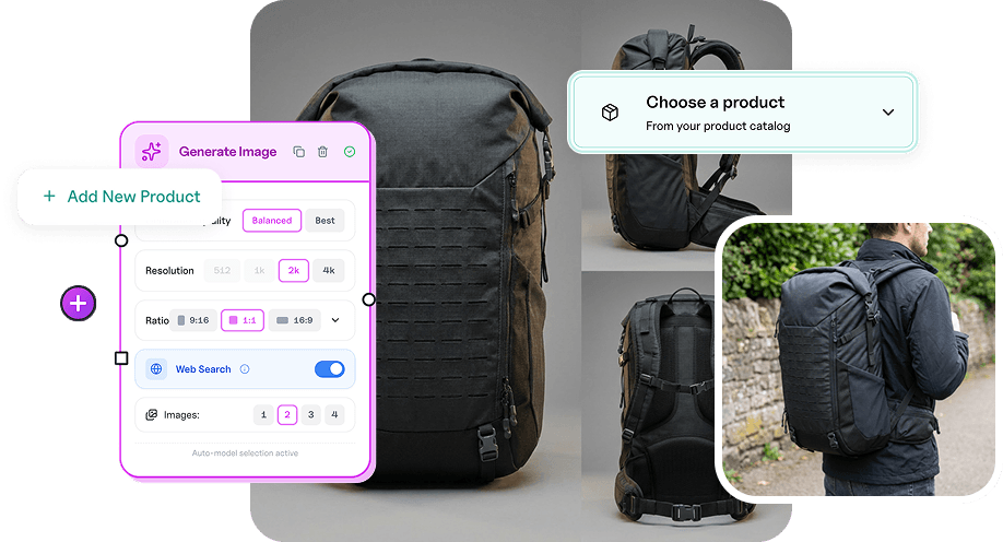Generate on-brand products at scale with workflow automations