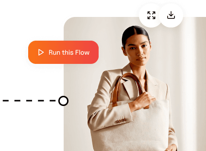 Run the workflow batch and watch results land on the canvas