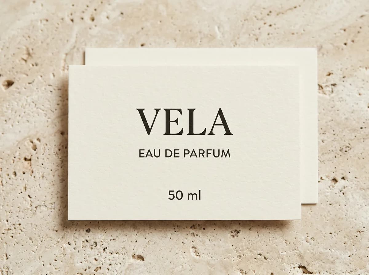 A printed VELA card with the name and volume still sharp