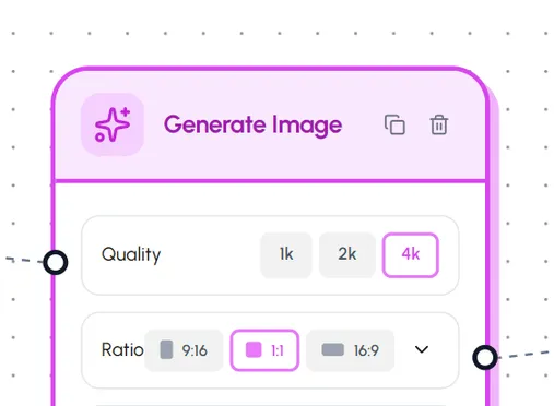AI model selection with style options