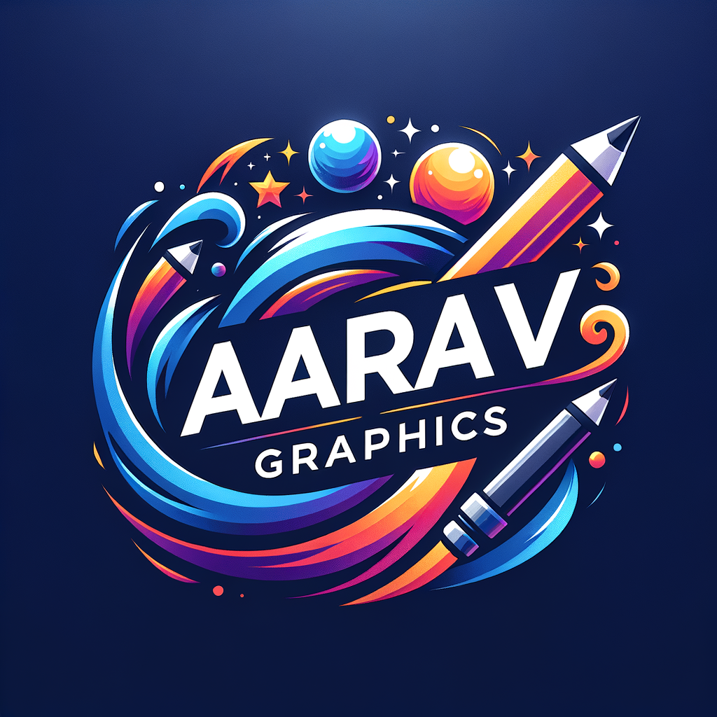AI Logo Design by Hiding Elephant for Aarav graphics