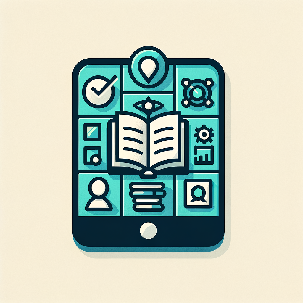 AI Logo Design by Hiding Elephant for Design a clean, modern, and professional logo for a library management mobile app. The app provides features like student enrollment, dashboard overview, attendance tracking, and user profiles.The logo should feel smart, trustworthy, and tech-savvy — combining elements like a book, checkmark, user profile icon, or dashboard metaphor.Preferred style: flat design, minimalist, with a subtle blend of blue, green, and neutral tones. Avoid clutter.The icon should work well in a square format (for app icon) and must be clearly recognizable at small sizes. Include subtle symbolism that represents knowledge, structure, and modern digital systems.