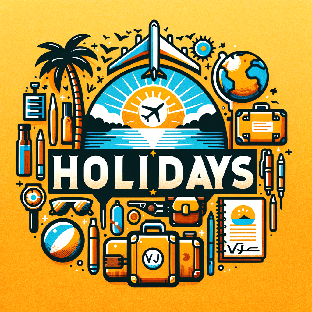AI Logo Design by Hiding Elephant for VJ HOLIDAYS 