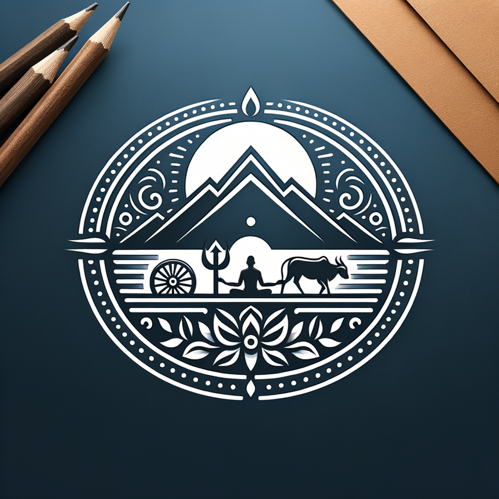 AI Logo Design by Hiding Elephant for गोवर्धन 